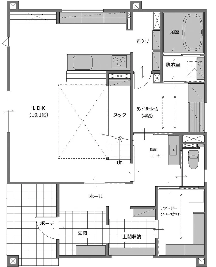 浪館モデルハウス1F