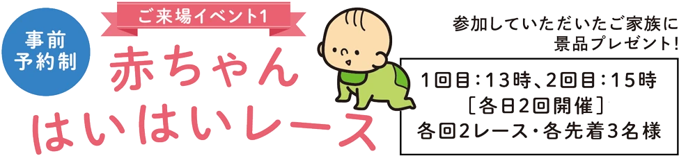 赤ちゃんはいはいレース