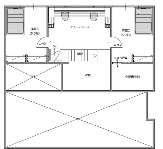 パルコタウンUnityモデルハウス 2F
