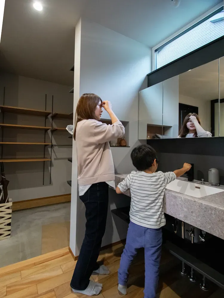 帰宅後すぐに手洗い・うがいが可能