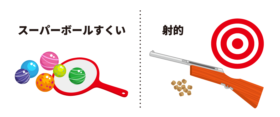 スーパーボールすくい 射的